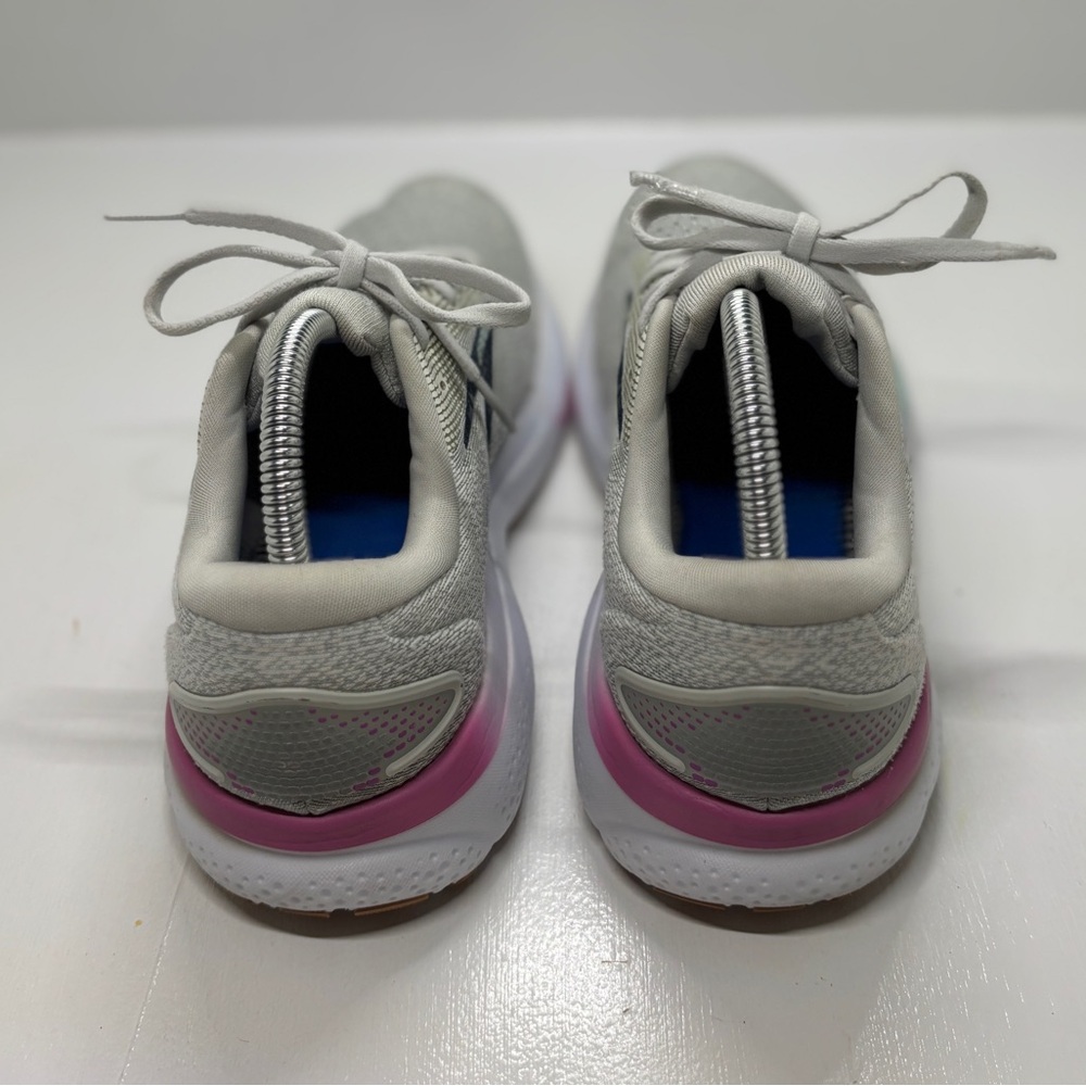Brooks Ghost 16 Women’s 9.5 Wide Running Shoes Gray Mesh Gum Sole Comfort Traine - Picture 7 of 12